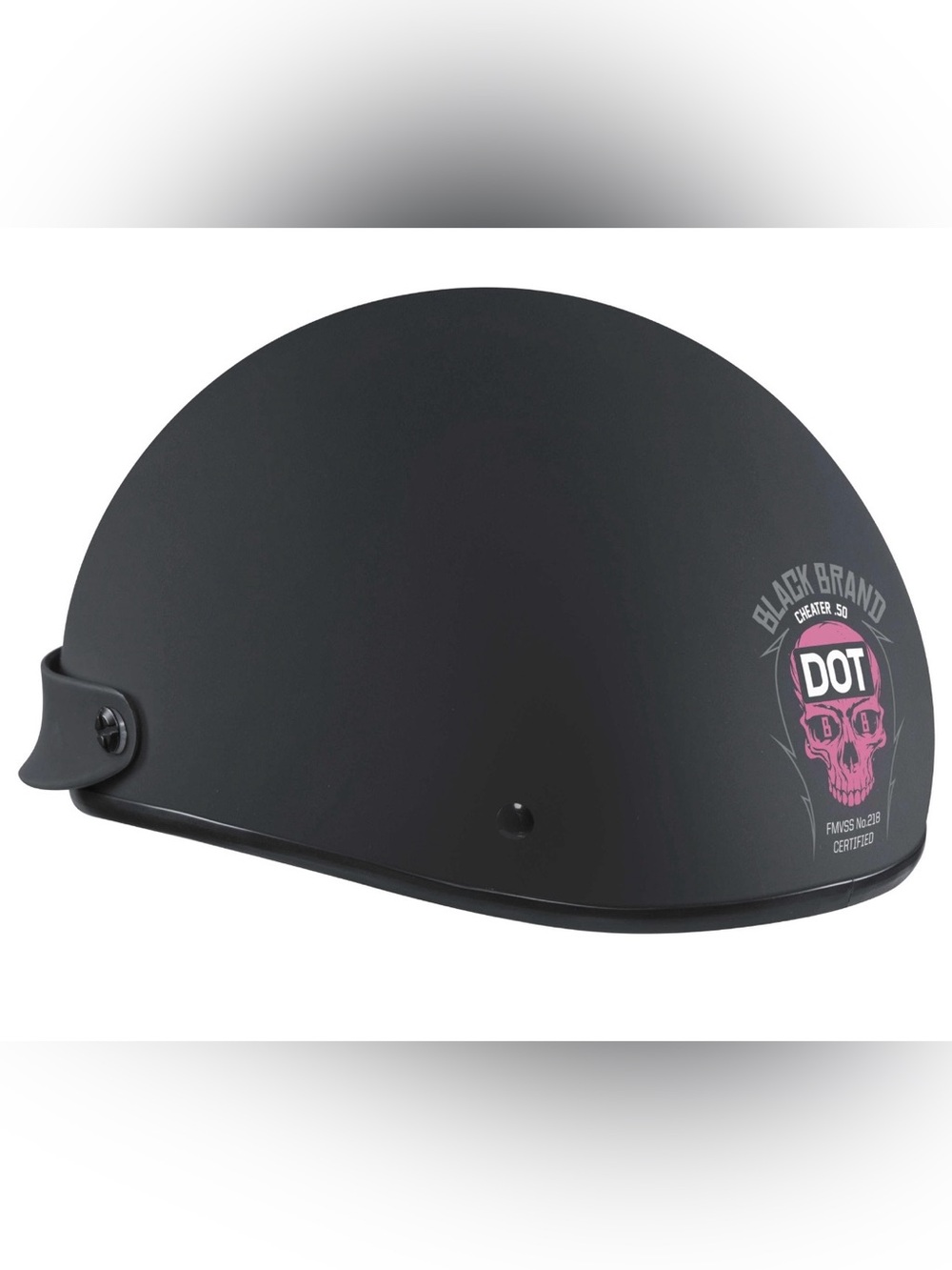 Matte black helmet